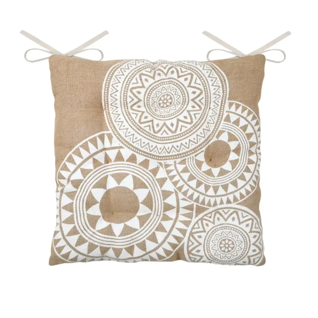 Mekong Chair Pad Jute 15in