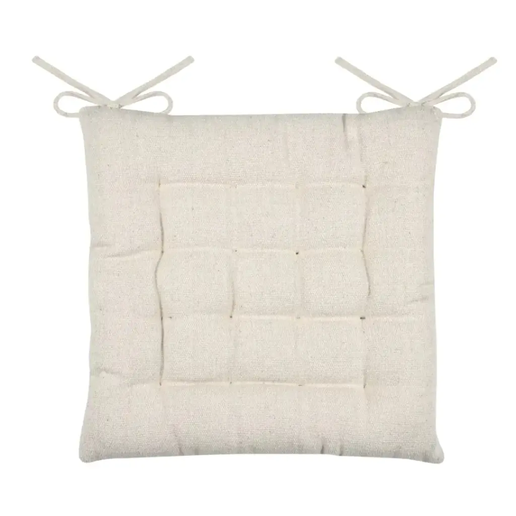Monaco Chair Pad Ecru 16in