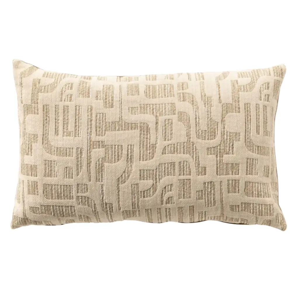 Fabia Pillow Sesame 12x20in