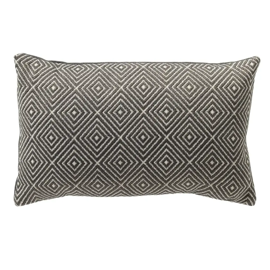 Verano Outdoor Pillow Charcoal Gray 12x20in