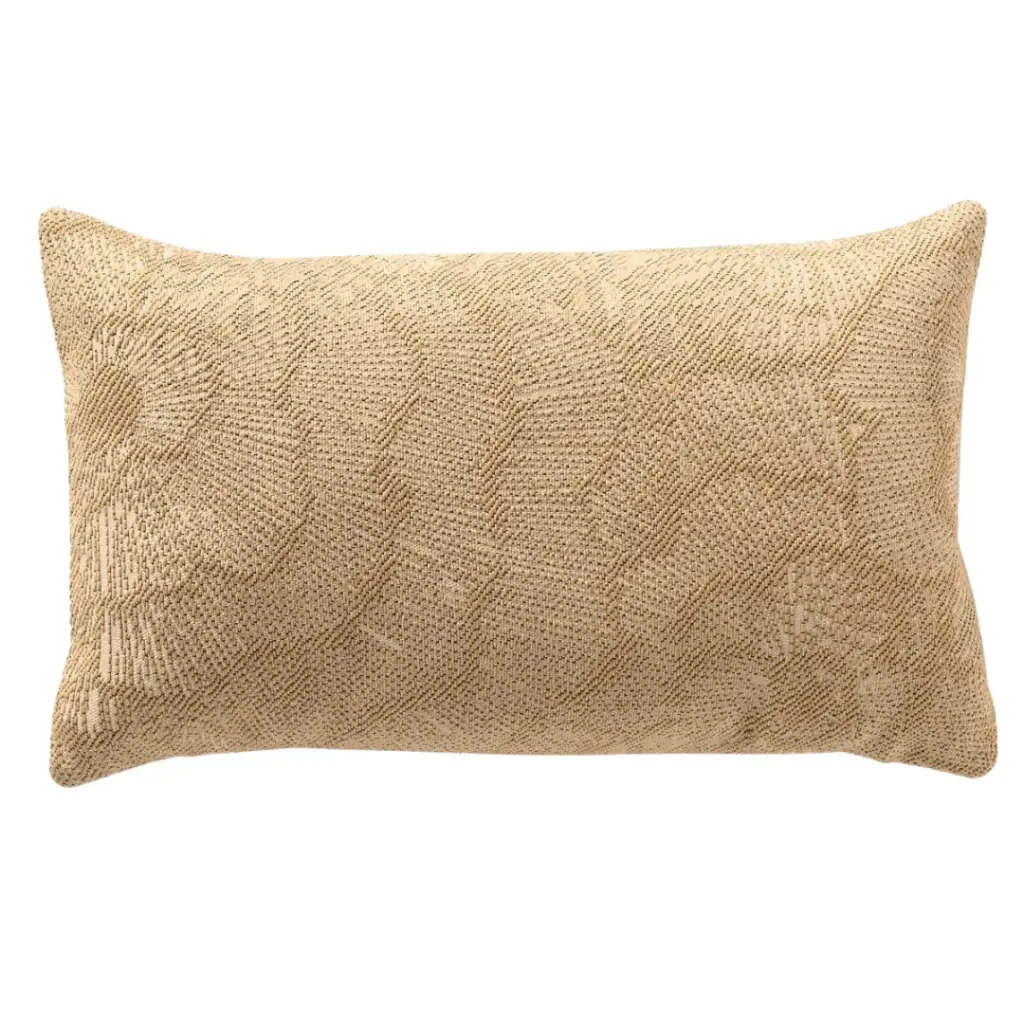 Daisy Outdoor Pillow Irish Cream 12x20in