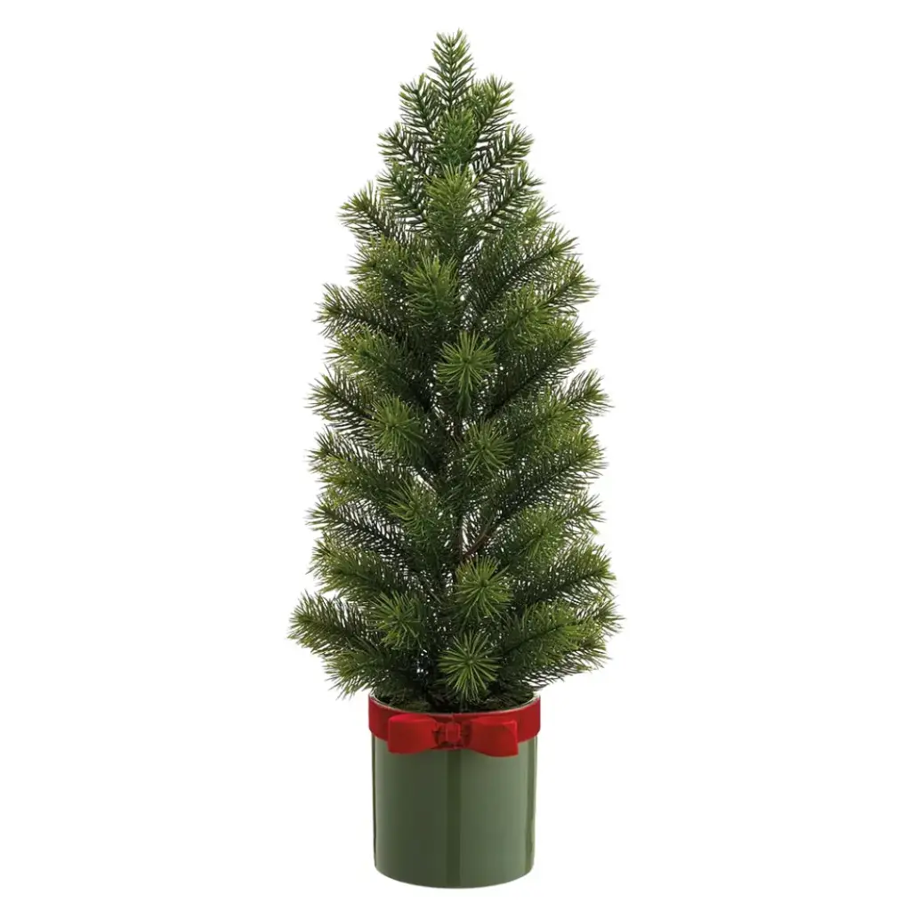 Spruce Tree in Ceramic Vase 23in