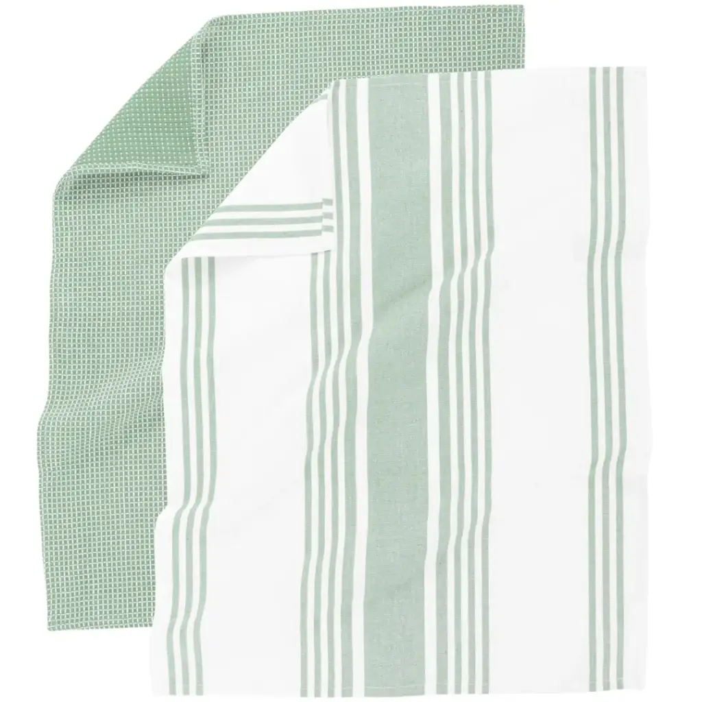 Combo Kitchen Towel Smoke Green 20x28in 4pc