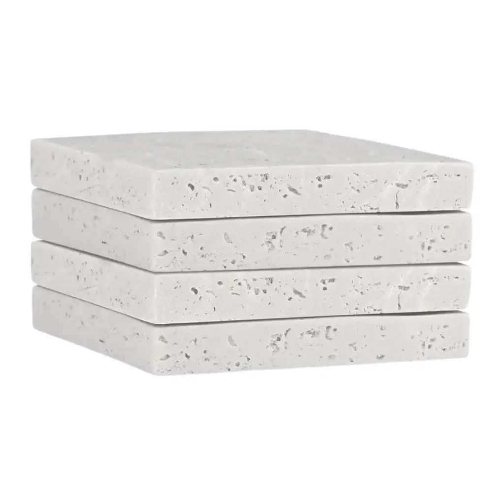 Travertine Coasters Set 4pc