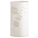 LED Candlelight with Dandelion Print 8in