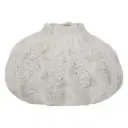 Round Coral Stone Vase 5in