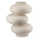 Dome Stone Vase Light Gray 11.5in