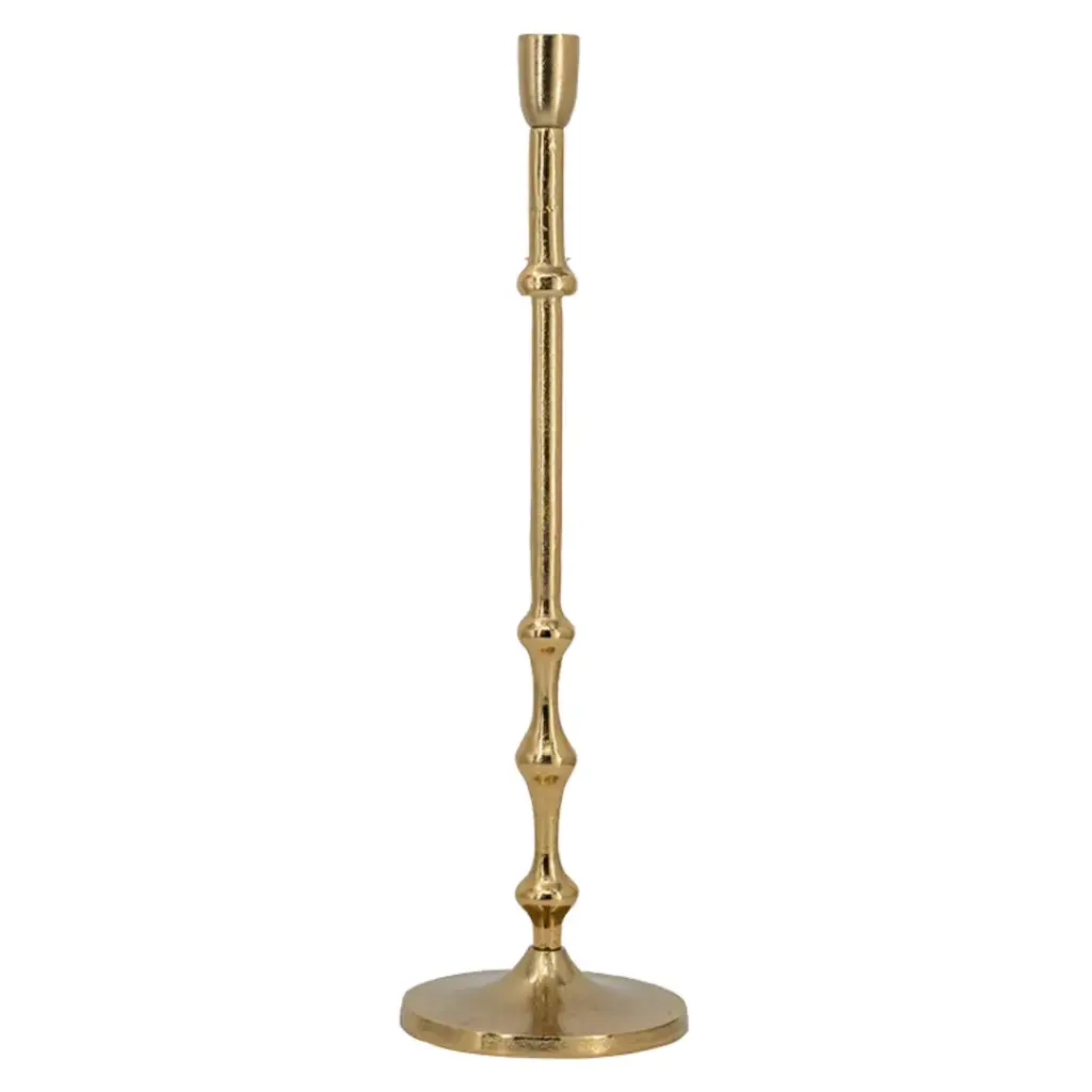 Beaded Taper Holder Bronze 19in