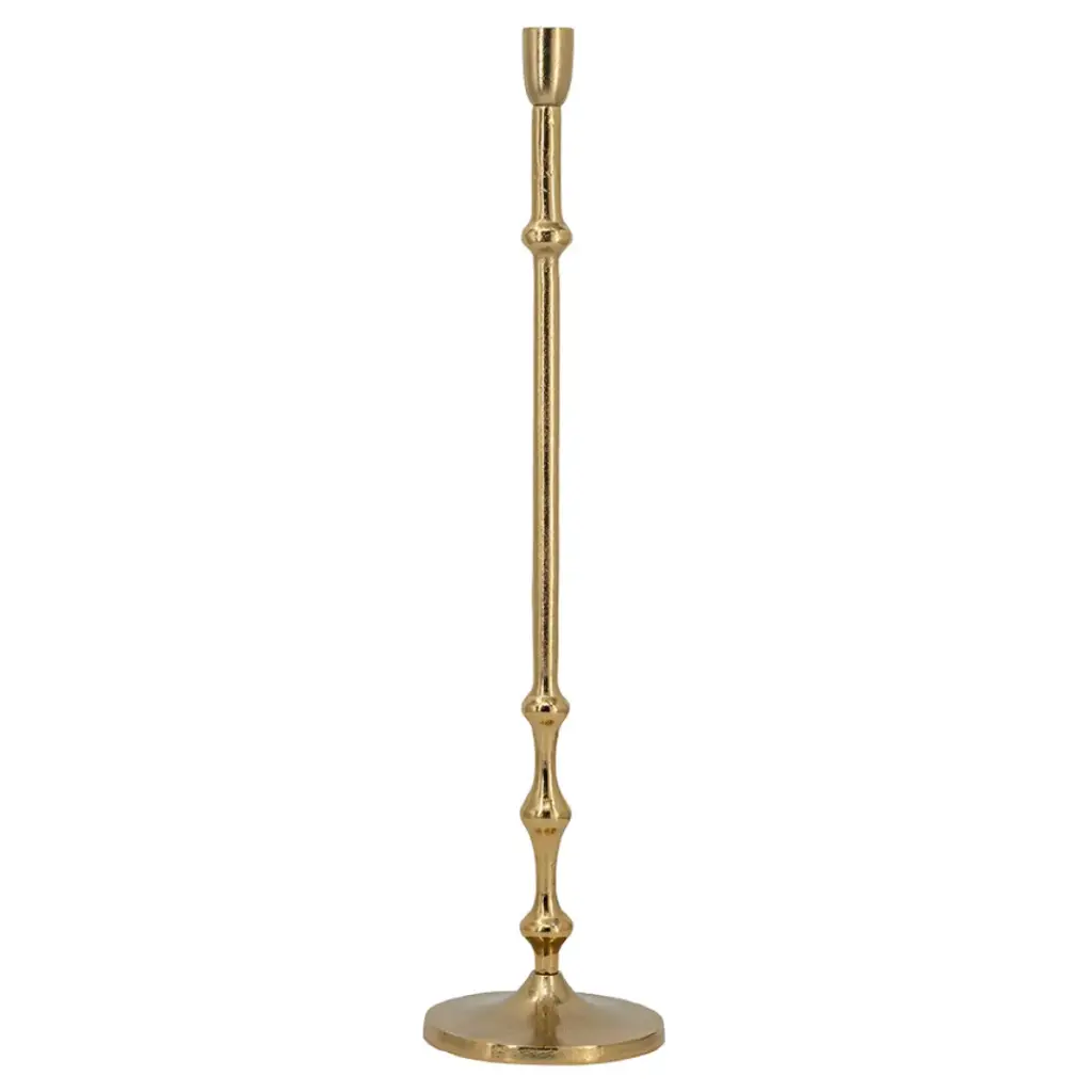 Beaded Taper Holder Bronze 23.5in