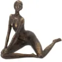 Yoga Pose Figurine Bronze 9.5in