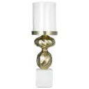 Diamond Stem Hurricane Gold & White 14in