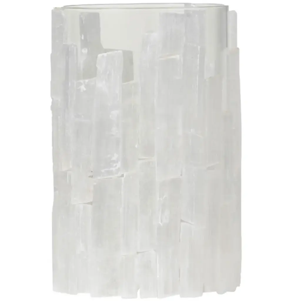 Selenite Lantern 8in