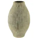 Ceramic Textured Accent Vase Gold 17.5in