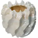 Reactive Glaze Wavy Vase 10.5x10in