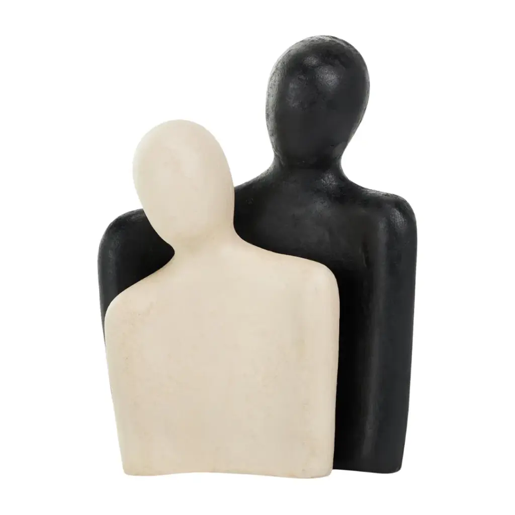 Paper Mache Couple Figurine 2pc