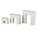 Square Arch Marble Sculpture White 3pc