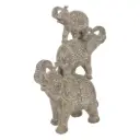 Stacked Elephant Scuplture 12in
