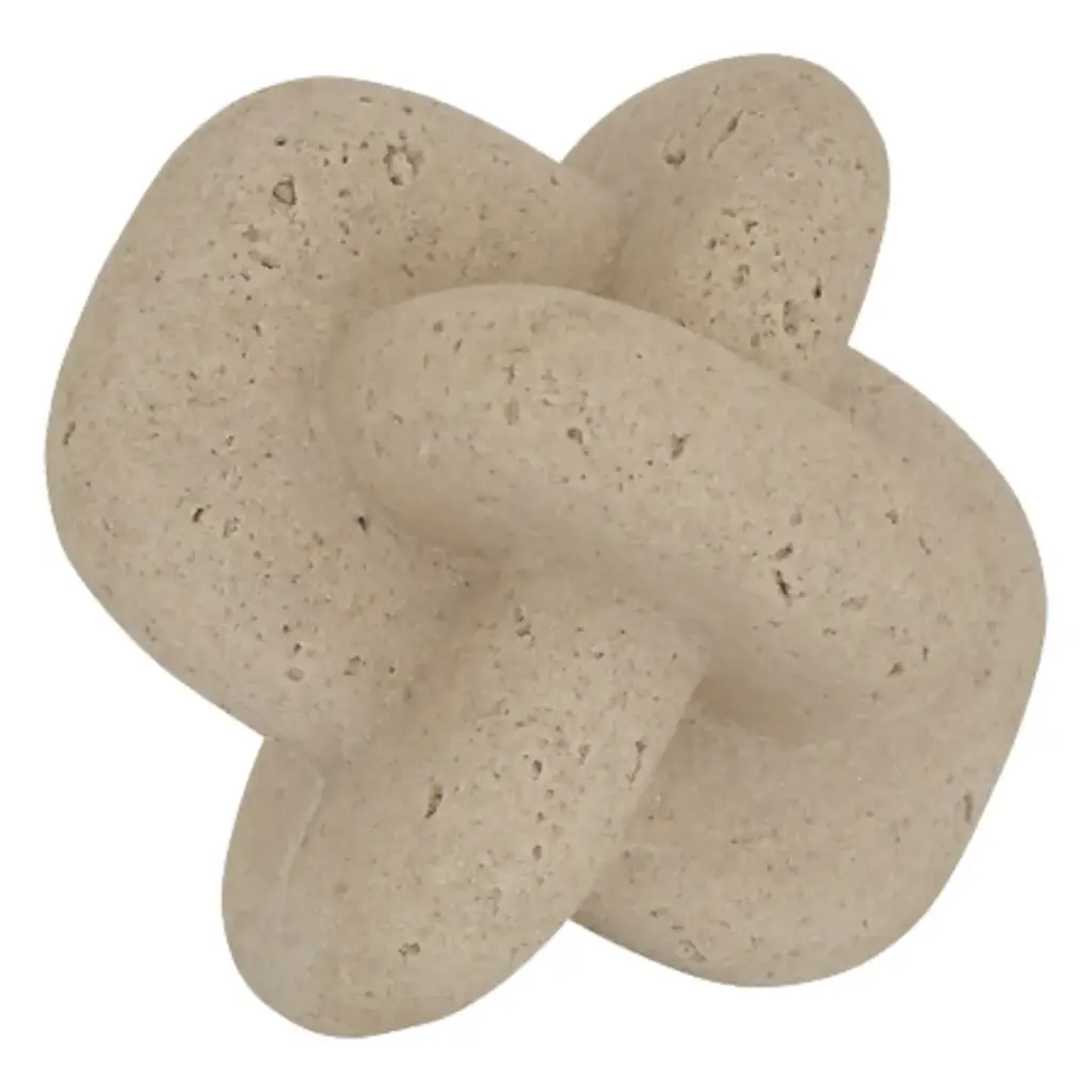 Resin Knot Accent Beige 5.5in