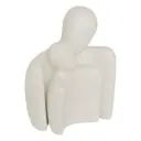 Resin Couple Statue White 8.5in