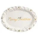 Holly Platter Gold