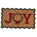 Joy Scalloped Coir Doormat 30x18in
