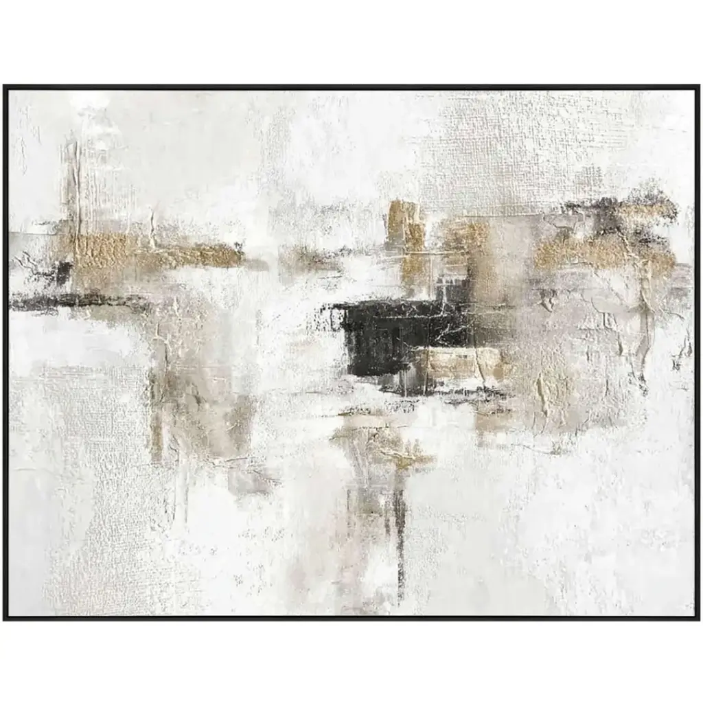 Form & Shadow Textured Framed Canvas Art 40x52in
