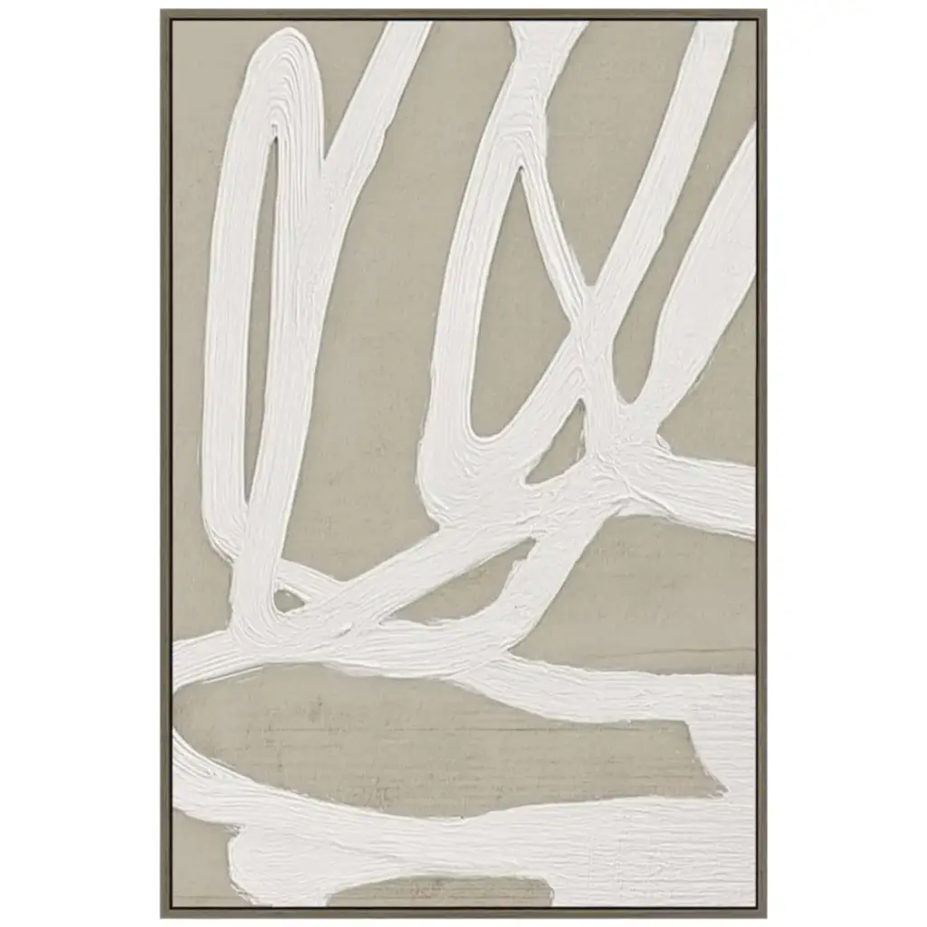 Quiet Gesture I Framed Canvas Art 24x36in