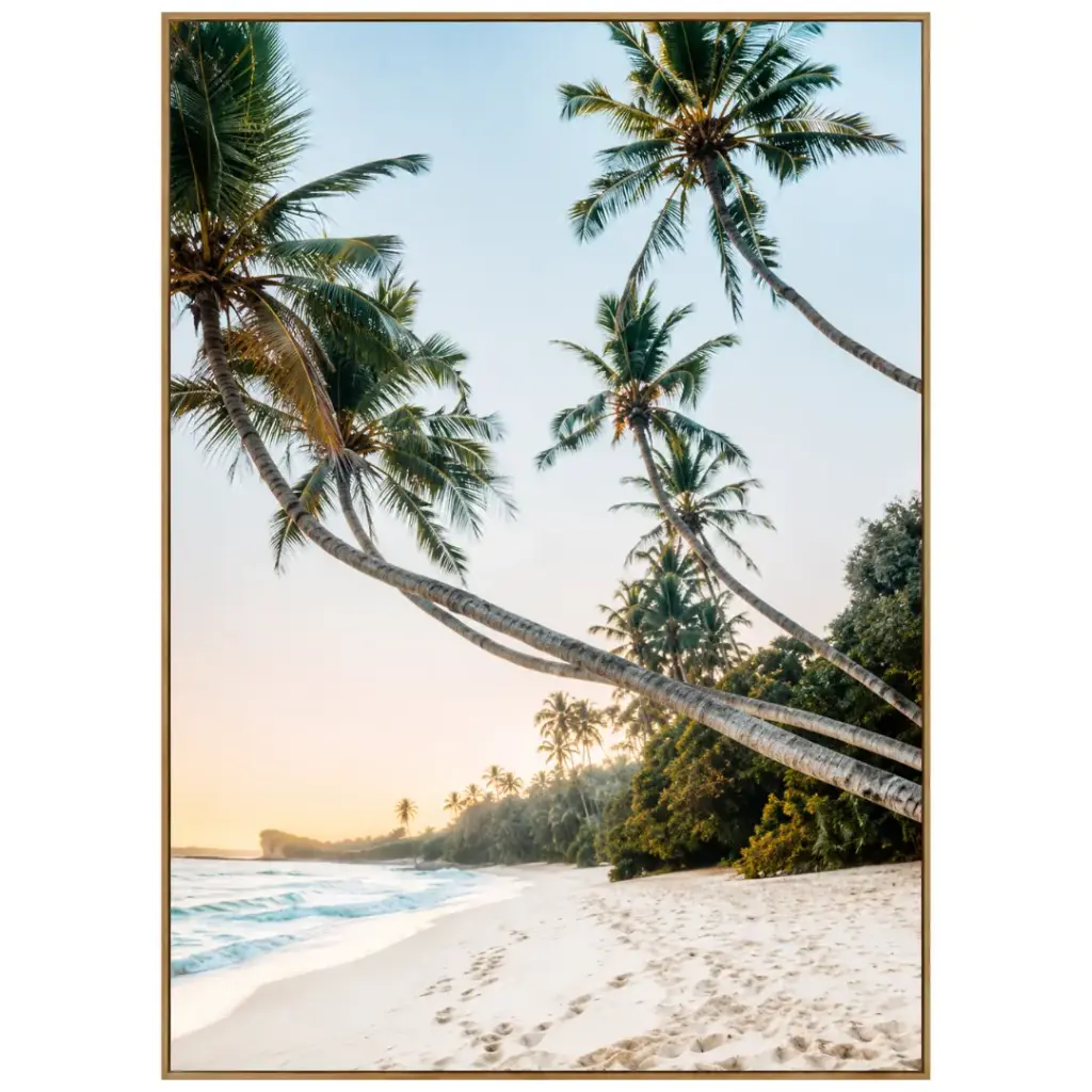 Secret Shore Tempered Glass Art 40x60in