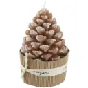 Pine Cone Shaped Candle Hazelnut 5in