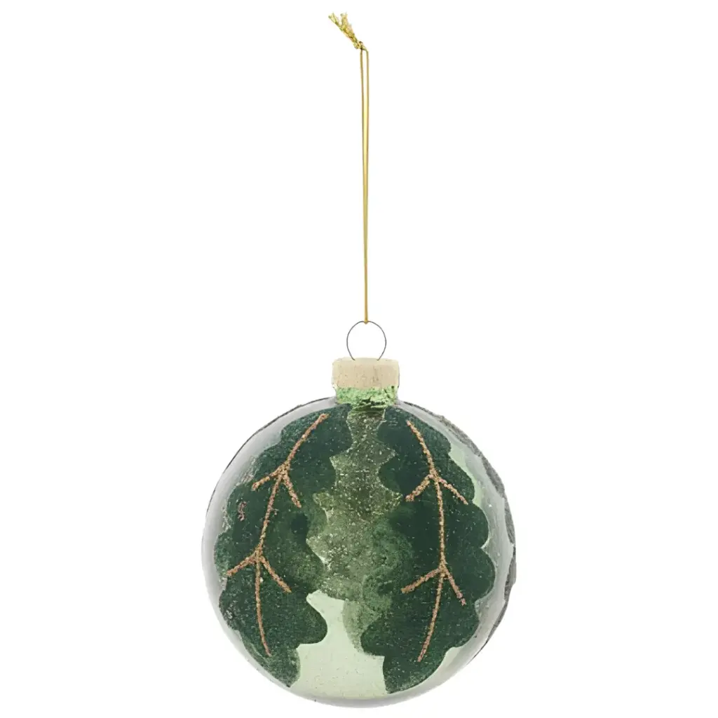 Glass Bauble Frosted 3in