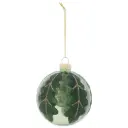 Glass Bauble Frosted 3in