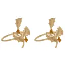 Holly Napkin Rings Gold 2pc