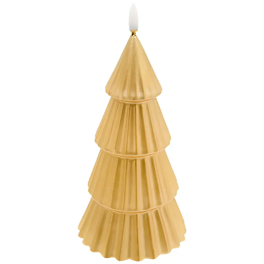 LED Tree Candle Gold