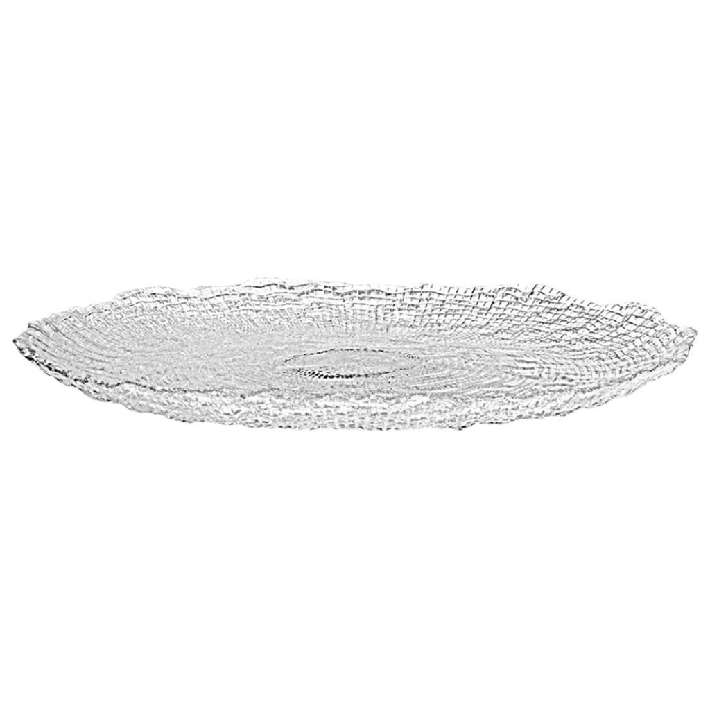 Roche Round Platter Clear 13in