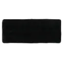 Double Basin Microfiber Bath Mat Black 20x47in