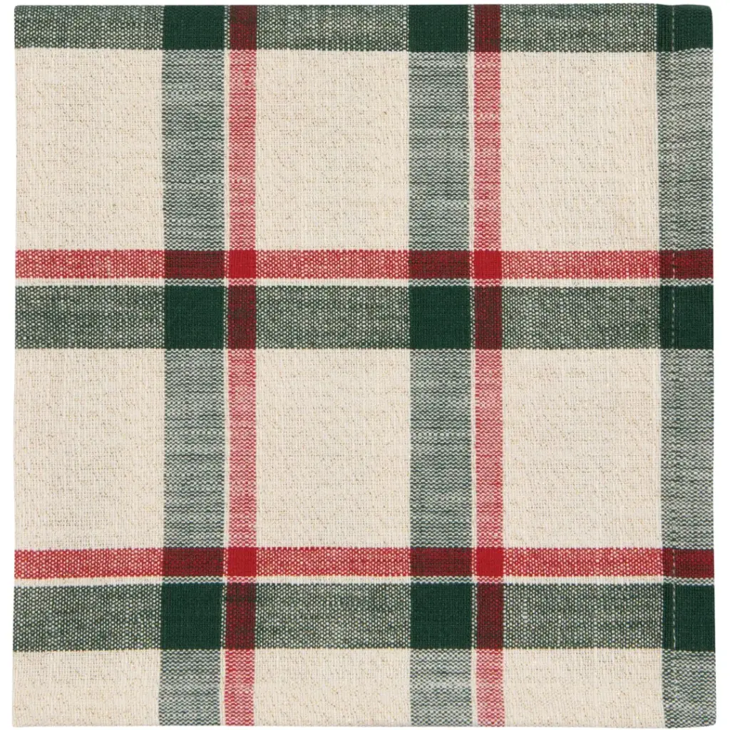 Woven Noel Plaid Napkin 1pc