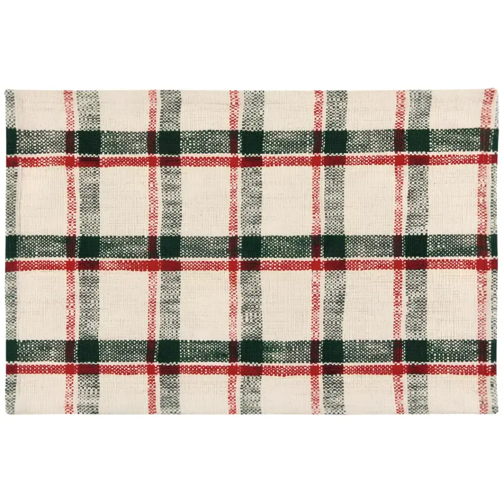 Woven Noel Plaid Placemat