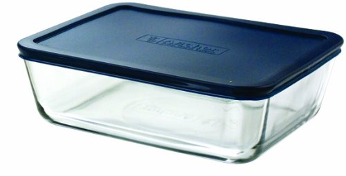 Anchor Hocking Rectangular 11 Cup Food Storage Container Navy