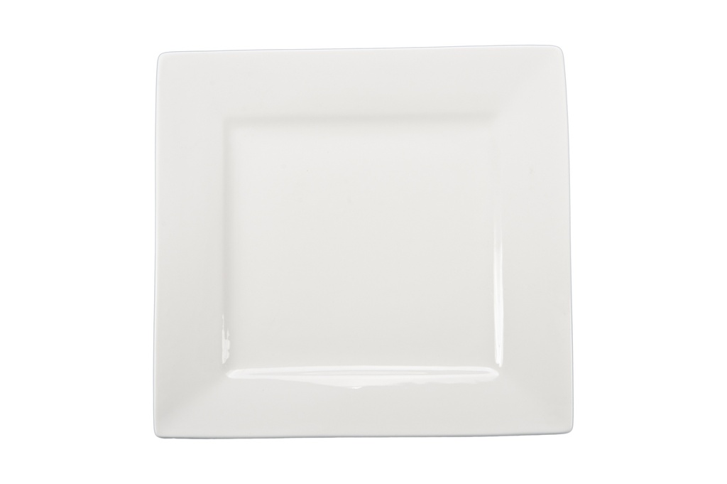 White Square Plate 10in