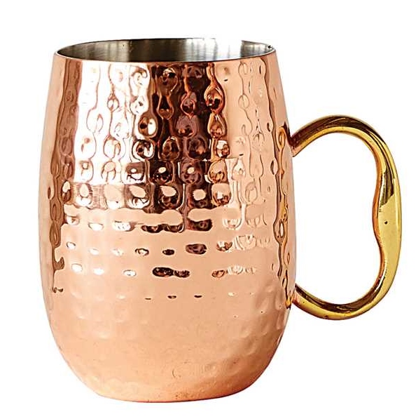 Hammered Stainless Steel Mule Mug 16oz