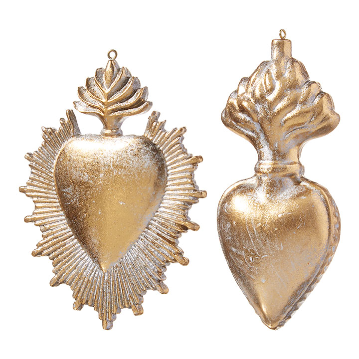 Gold Milagro Ornament 5in