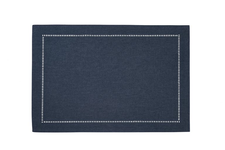 Linen Vinyl Placemat Navy