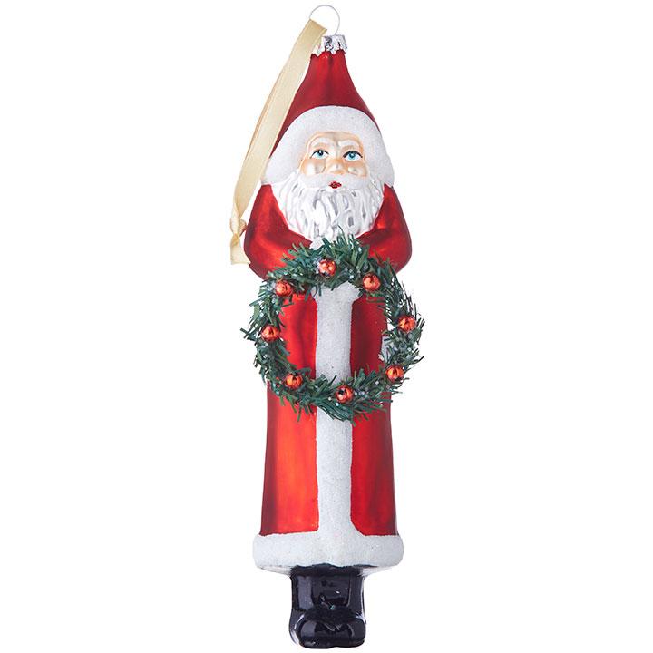 Santa Ornament 8in