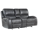Keily Manual Motion Recliner Loveseat Grey