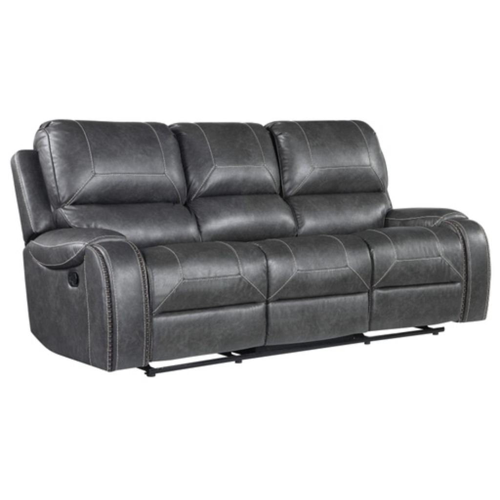 Keily Manual Motion Recliner Sofa Grey
