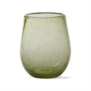Bubble Glass Stemless Green