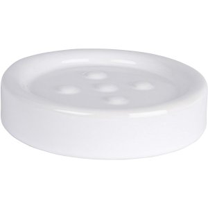 Polaris Ceramic Soap Dish White