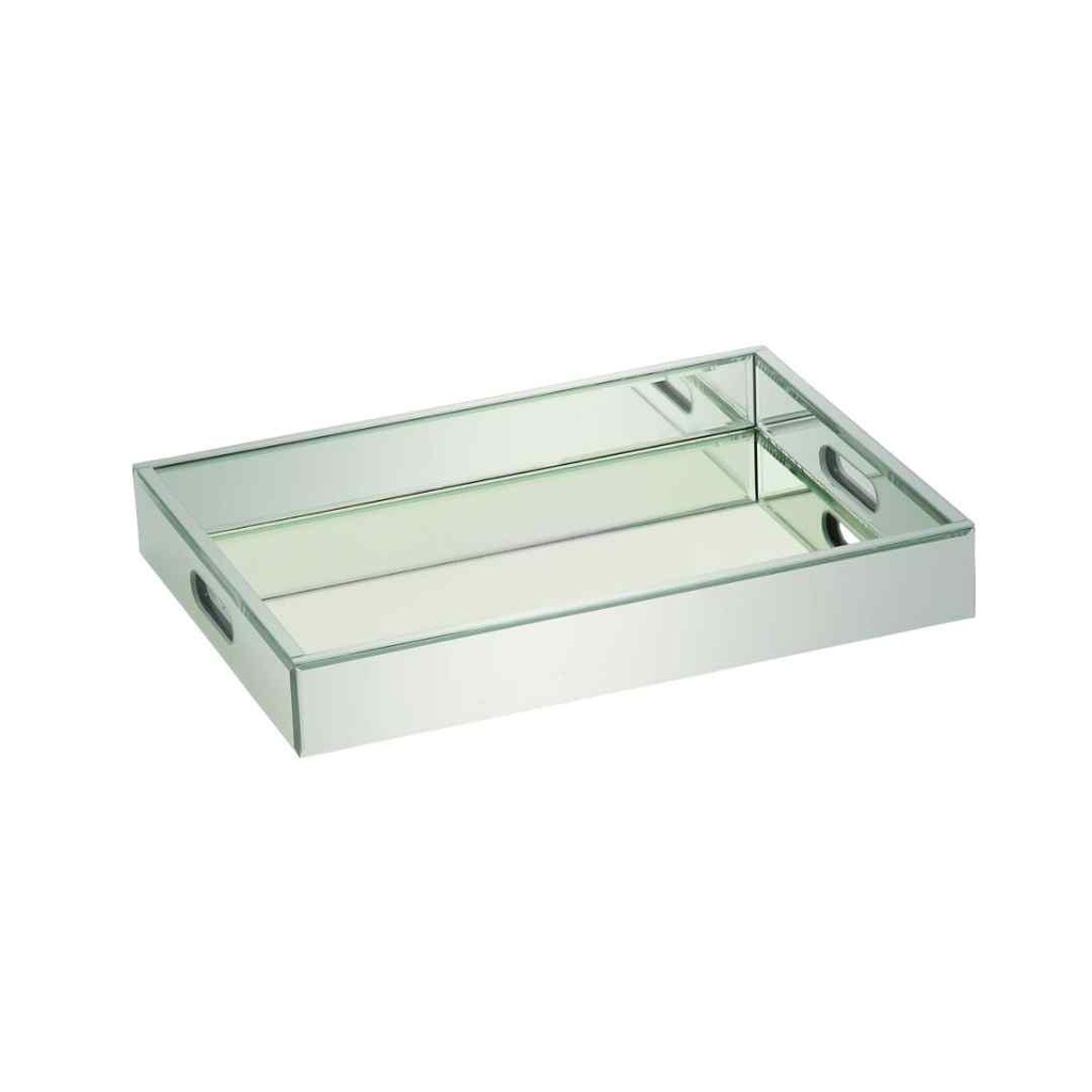 Wooden Mirrored Tray 14x18in