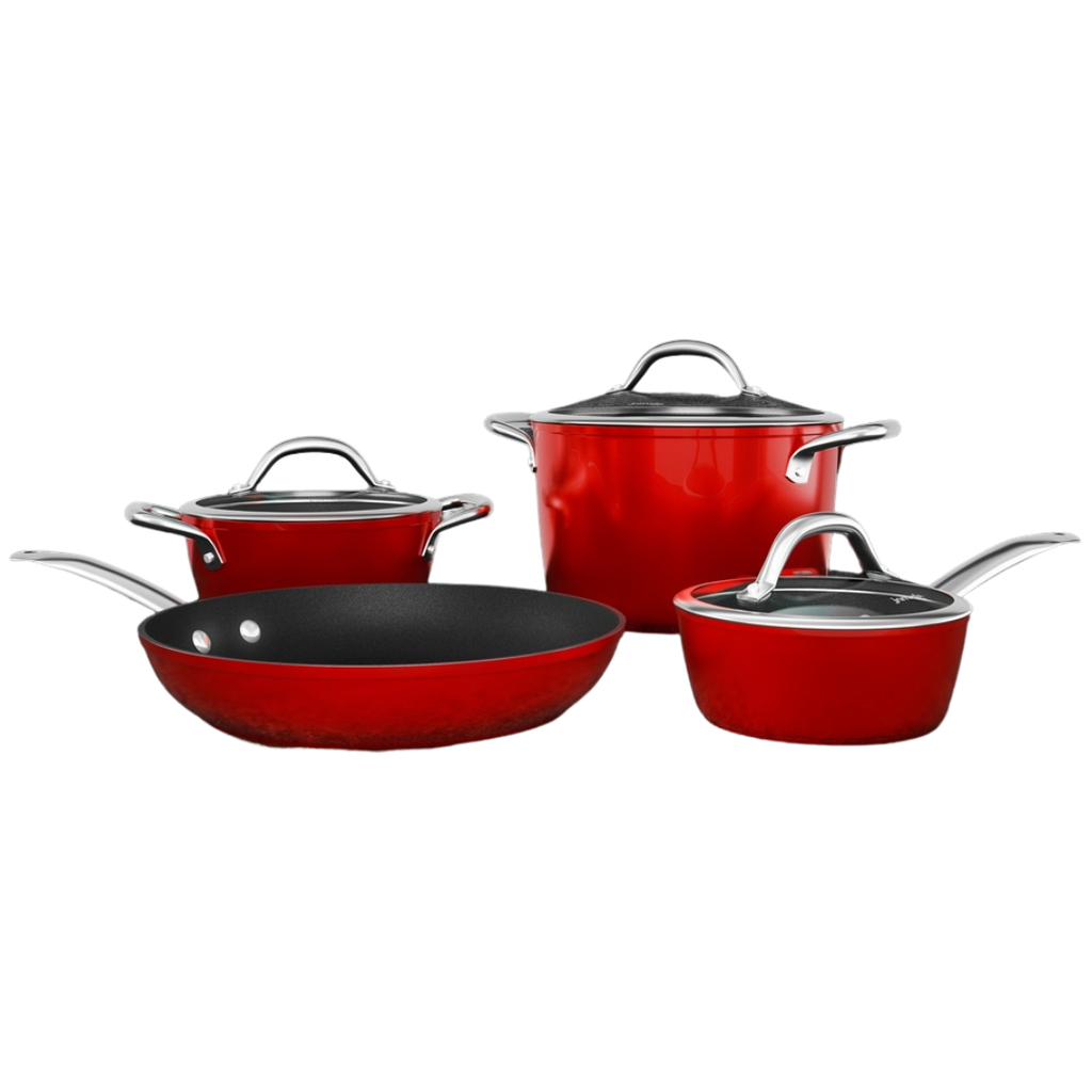 Jomafe Chilli Non-Stick Induction Cookware Set 7pc