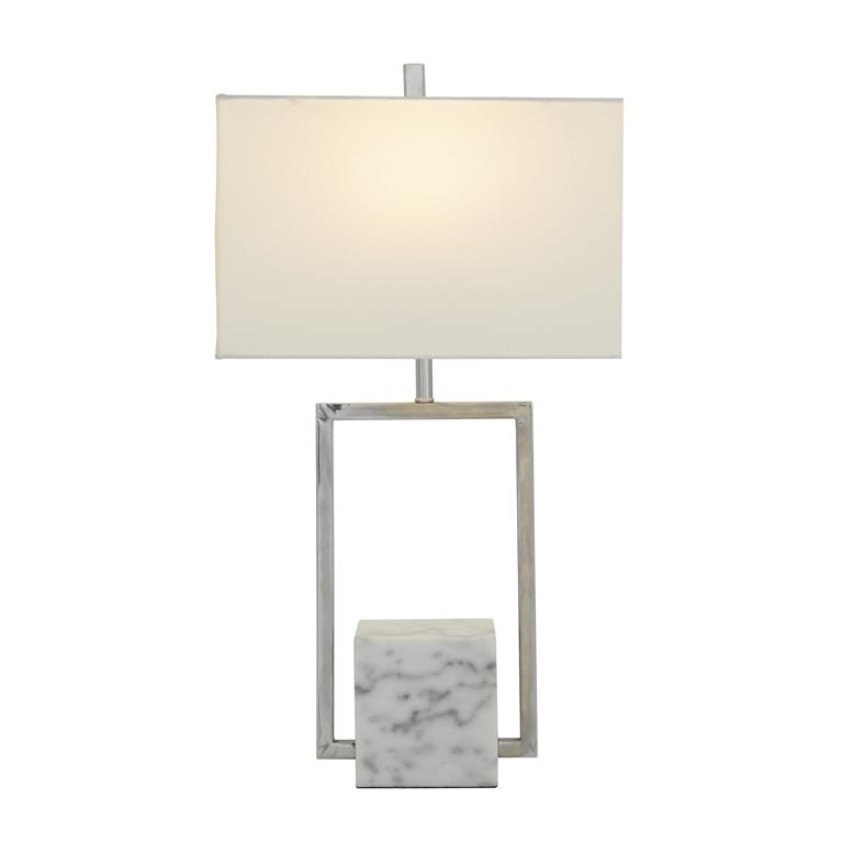 Marble Table Lamp 14"W 25"H
